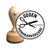 Holzstempel gegen Honorarkuerzung