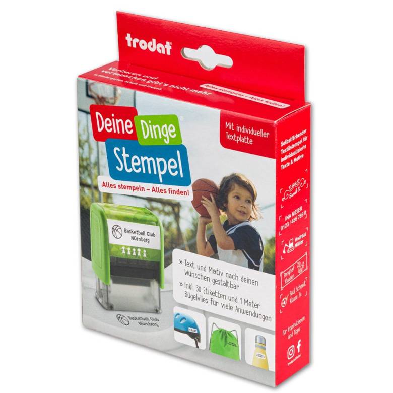 Trodat Deine Dinge Stempel mit individueller Textplatte Trodat Deine Dinge Stempel mit individueller Textplatte