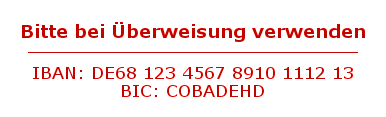 Trodat Printy 4925 IBAN BIC} Vorlage 8