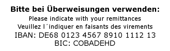 Trodat Printy 4925 IBAN BIC} Vorlage 3