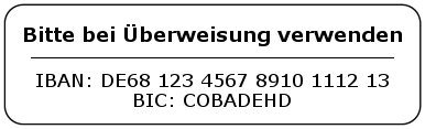 Trodat Printy 4925 IBAN BIC} Vorlage 5
