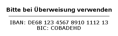Trodat Printy 4925 IBAN BIC} Vorlage 7