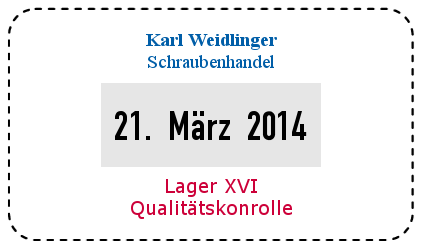 Trodat Professional Dater 5460 MCI} Vorlage 3