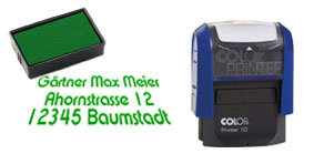Bild Colop Printer Stempel mit Ersatzkissen grün